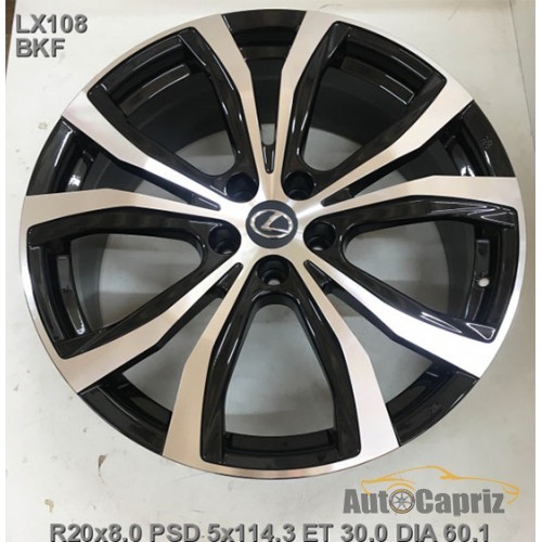 Диски Replay LX108 BKF R20 W8.0 PCD5x114.3 ET30 DIA60.1
